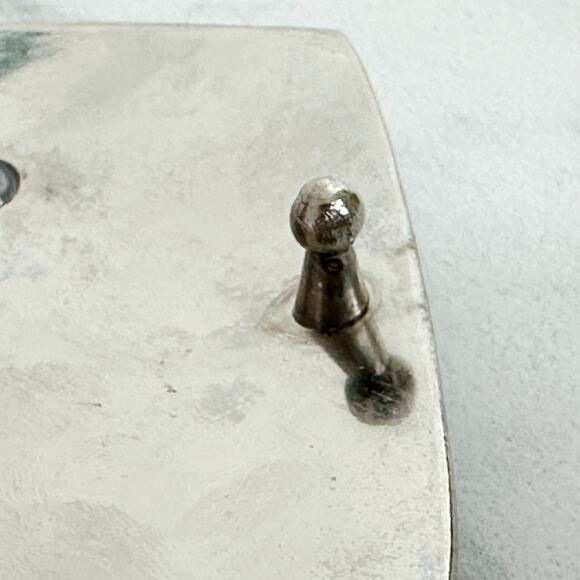 O Letter Initial Monogram Silver Tone Belt Buckle - Picture 8 of 8